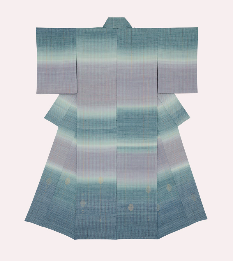 新作 朧月夜 2025年 志村ふくみ監修 制作 都機工房 特別展 志村ふくみ　百一寿 －夢の浮橋－ 細見美術館 京都